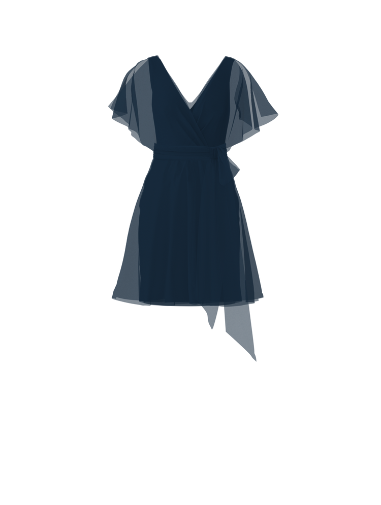 Bodice(Ava), Skirt(Carla),Belt(Sash), navy, combo from Collection Amsale