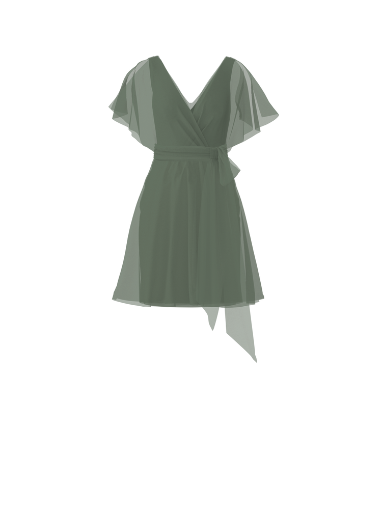 Bodice(Ava), Skirt(Carla),Belt(Sash), olive, combo from Collection Amsale