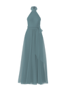 Bodice(Sophia), Skirt(Justine),Belt(Sash), teal, combo from Collection Amsale