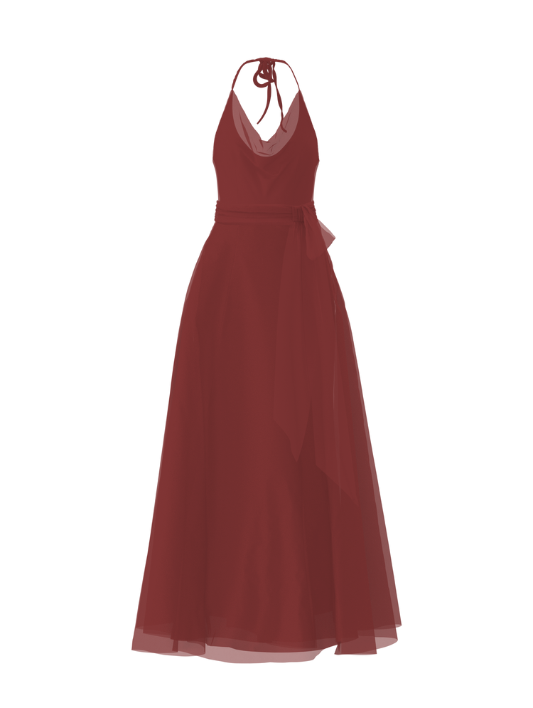 Bodice(Daryn), Skirt(Cerisa),Belt(Sash), cayenne, combo from Collection Amsale