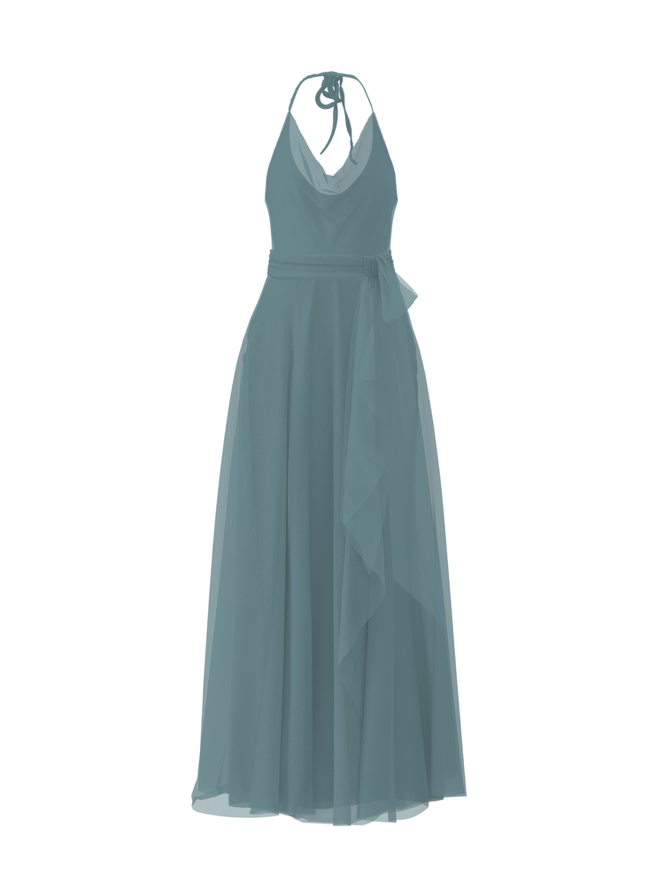 Bodice(Daryn), Skirt(Jaycie),Belt(Sash), teal, combo from Collection Amsale