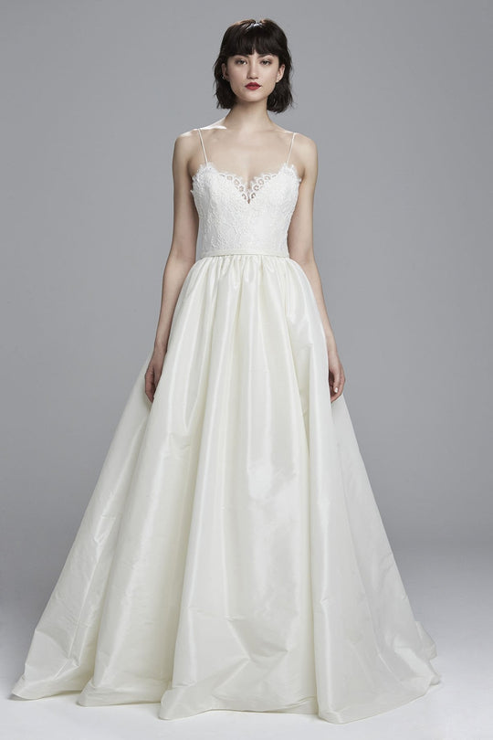 Carey, $2,475, dress from Collection Amsale
