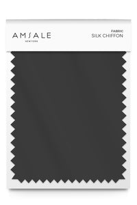 Silk Chiffon - color charcoal