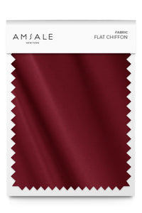 Flat Chiffon - color ruby