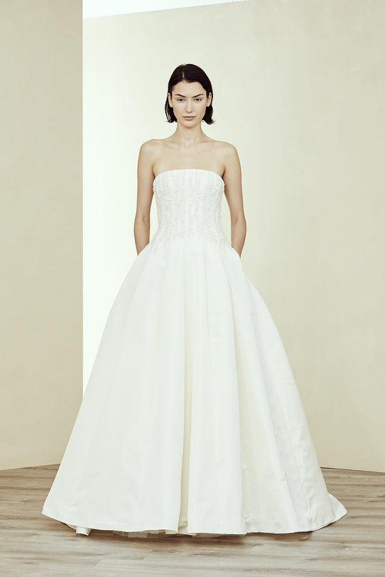 Bingham, $7,995, dress from Collection Amsale