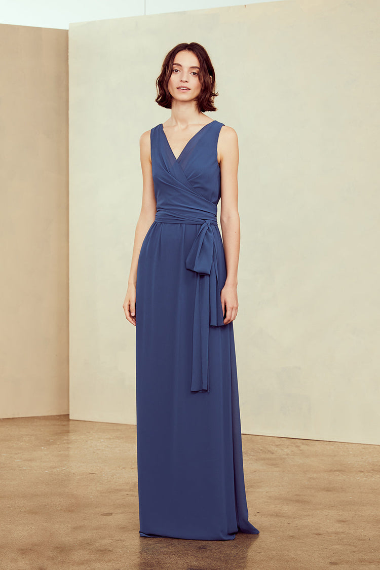 Madeline, dress from Collection Amsale, Fabric: flat-chiffon