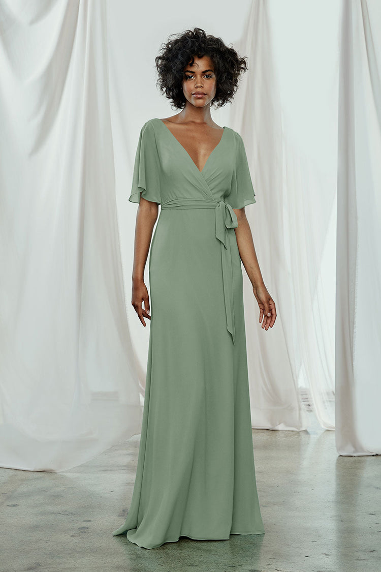 Ava, dress from Collection Amsale, Fabric: flat-chiffon