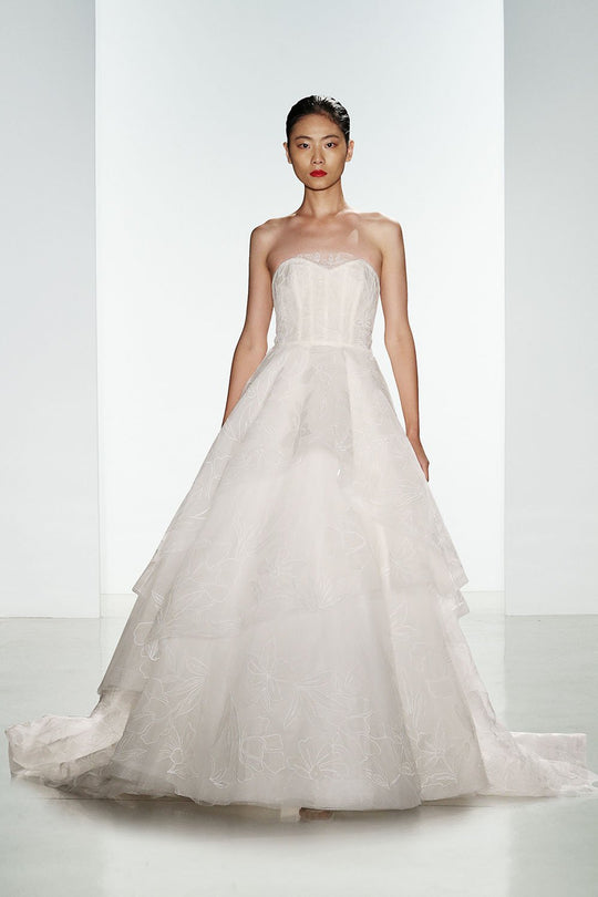 Quinton, $9,460, dress from Collection Amsale